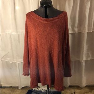 JUSTFAB Rusty Orange Long Sweater